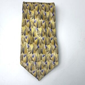 Vintage J Garcia Necktie Mens OS Blue Eyed Man Abstract Art Silk Eclectic